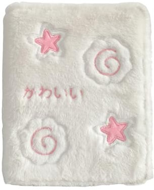 Shienfir Celebrity Fotobuch Plüsch Aufbewahrungsalbum 7,6 cm Kpop Fotokartenhalter 6-Loch Binder Mini Karte Idol Bild 1 Set
