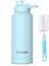 Kiocko Gourde Bouteille Isotherme avec Couvercle à Sport - En Acier Inoxydable - 1l/800ml/600ml - Sans BPA - Anti-fuite - Pour Enfants,école, Sport, Cyclisme, Fitness, Garçons，Fille,Bleu