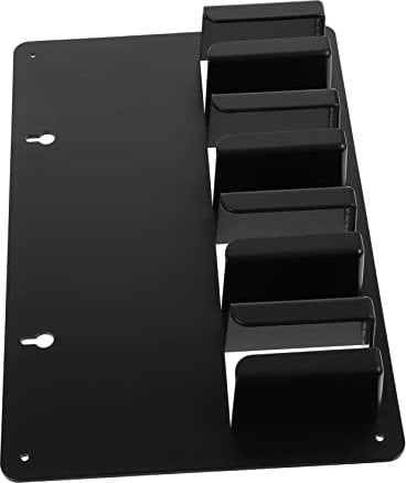 Ipetboom Barber Shop Essential Clipper Storage Rack Hairdressing Tools Shelf Black