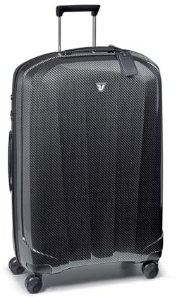 Roncato WE Are Glam DLX Großer Koffer 78 cm Erweiterbar - Schwarz/Graphit