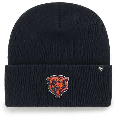 '47 NFL Chicago Bears Unisex Cuff Knit, Beanie, Team Logo, Farbe Navy Blau