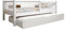 TIMBEE - Alfi Duo - Kinderbett 80x160 mit Schublade - Doppelbett Weiß - Bett für Kinder mit Lattenrost und Rausfallschutz Abnehmbar - Belastbar bis 100 kg - aus Kiefernholz Klasse 1