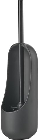 Zone Denmark Sensu Toilettenbürste, WC Bürste, Klobürste in Schönem Dänischem Design, Bürstengarnitur mit Bürste und Halter fürs Badezimmer, Stehend, Durchm. 11,8 cm, Höhe 41 cm, Schwarz