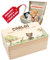 DEschenk personalisierte Erinnerungsbox Baby - Geschenk zur Geburt, Erinnerungskiste Baby, Baby Erinnerungsbox in verschiedenen Größen (Klein, Walditiere)