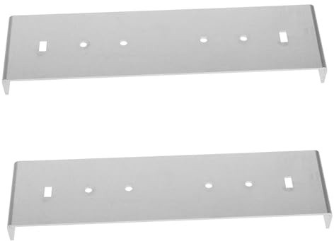 HEMOTON 2pcs Mailbox Mounting Bracket Repair Kit Metal Mailbox Installation Bracket for Mounting Repair Floor Suitable for Outside Letter Box Wall Mounted