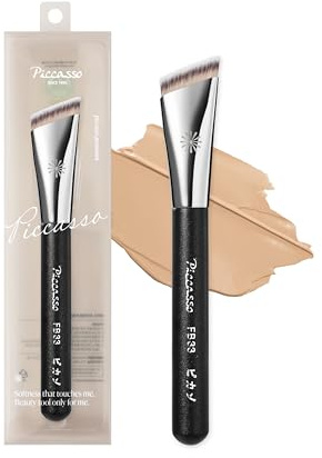 Korean Piccasso Brush FB33 Foundation-Pinsel - Klopfender Abdeckpinsel für makellose Haut, füllt Poren und Unvollkommenheiten mit weicher Haptik, schafft ein glattes, langanhaltendes Finish, ideal für