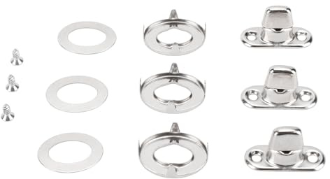 Zerodis 20 Set Twist Lock Stakeners, Zinc Alloy Turn Bouton Vis D'oeillet et Goujons Firms de Tension Réglables Vis de Montage de Verrouillage sécurisé avec Grommet d'étanchéité pour
