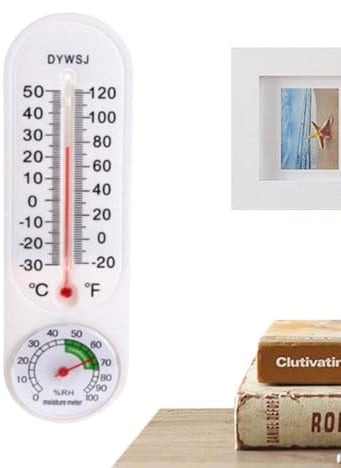 Capteur De Température Extérieur | Sans Fil Monté Sur Mur Fournitures De Plantation Verticale | Thermomètre Intérieur Extérieur | Pour Pièce Patio Cheminée Garage Intérieur Bébé Camping Poulailler Cha