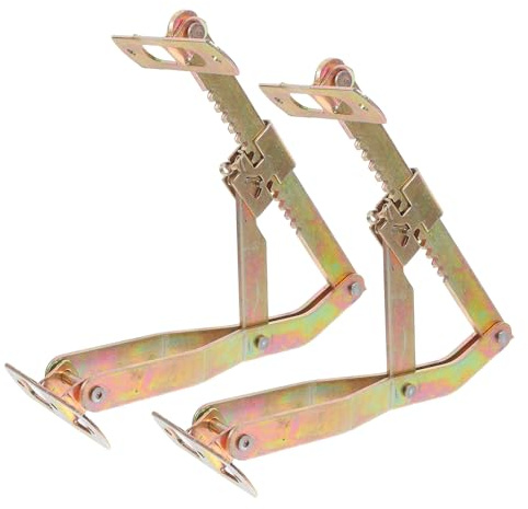 2 Stück Verstellbarer Massagemechanismus mit Eisen, 21,5x8x5cm, Gold | Mehrstufige Justierung, Präzise Höhenanpassung, für Fachräume und Therapiebereiche, Stabile Stütze