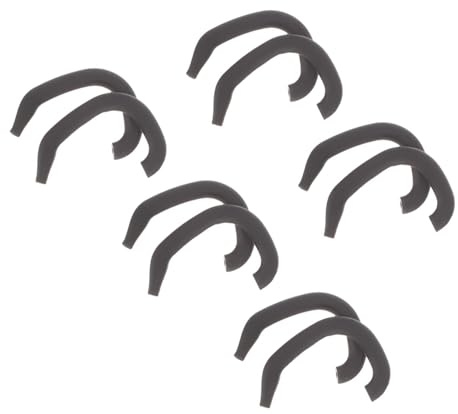 Amosfun Lot de 5 Correcteurs D'oreilles pour -né en Silicone Souple Noir, Patch Correcteur pour Pavillon de L'oreille, Support D'oreille Saillante pour Bébé, Protections Auditives