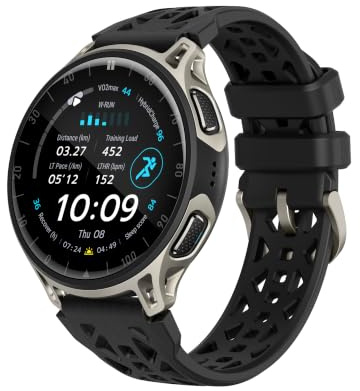 Amazfit Cheetah 2 Pro 48mm Smartwatch GPS per la Corsa, AMOLED da 1,32, Vetro Zaffiro, Cassa in Titanio, 32GB, Autonomia fino a 20 Giorni, 5 ATM, NFC, Torcia, Mappe Offline, 170+ Modalità Sportive