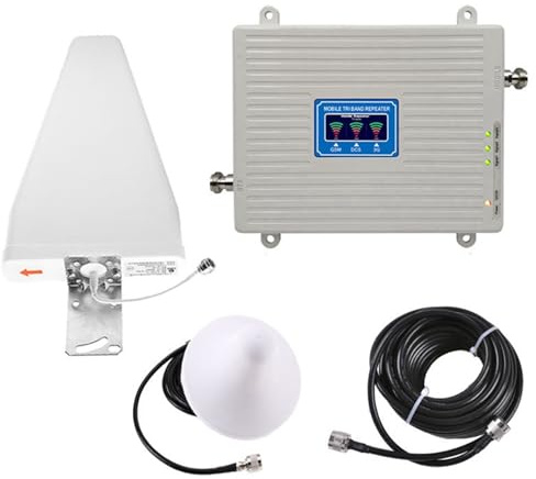 Butyge 2G 3G 4G 5G Signalverstärker Tri-Band-Verstärker 900 1800 2100 MHz GSM WCDMA LTE Universal-Signalverstärker Repeater EU Stecker
