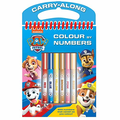 Paw Patrol Carry-Along Colour by Numbers