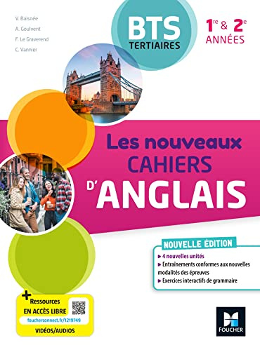 Les Nouveaux Cahiers d'ANGLAIS - BTS Tertiaires - 1re et 2e années - Ed. 2023 - Livre élève