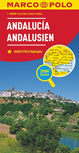 MARCO POLO Regionalkarte Spanien: Andalusien 1:300 000: Costa del Sol, Sevilla, Cordoba, Granada (MARCO POLO Karten 1:300.000)