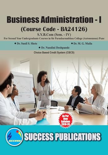 Business Adiministration (Business Adiministration) (Paper - I)(S.Y.B.Com,S.P. College,Sem.-IV)