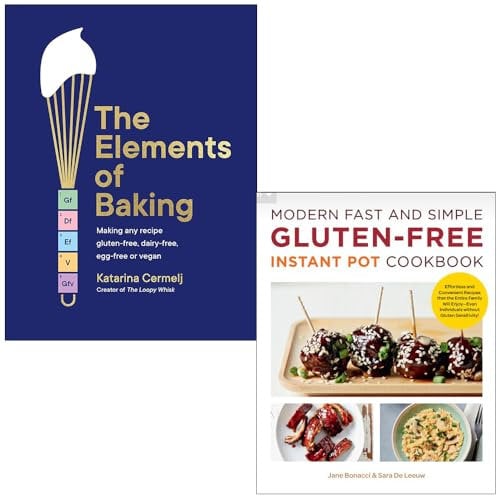 The Elements Of Baking By Katarina Cermelj & Modern Fast and Simple Gluten-Free Instant Pot Cookbook By Jane Bonacci & Sara De Leeuw 2 Books Collection Set
