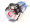 LED Druckschalter – rostfreier Edelstahl Ø 16 mm – IP67 wasserdicht – AC/DC Energieeffizienz (Rastend, Rot)