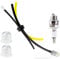 QAZAKY Fuel Gas Tank Grommet kit with Fuel Line Filter Primer Bulb Spark Plug for Echo Blower Tiller Cultivator Pruner String Trimmer Brushcutter PB-265LN PB-265L GT200 GT225 PE200 PE225 PPF225 SRM211