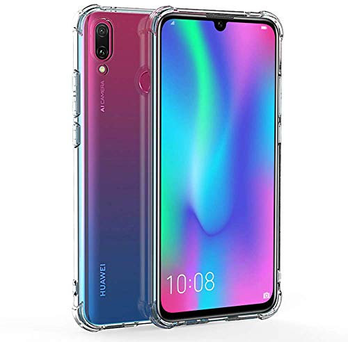 REY Cover in Gel TPU Anti-Shock per Huawei P Smart 2019 - Honor 10 Lite, Morbido Silicone Custodie Protettivo Case, Anti-Scratch, Protettiva Sottile Back Cover