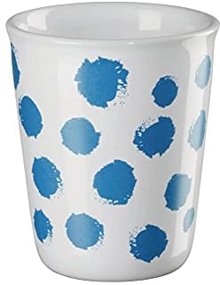 ASA - Becher - Espresso - Weiß/BLau/Tupfen - Porzellan - Ø 6,5 cm x H: 7cm - Fassungsvermögen - 0,1 l.