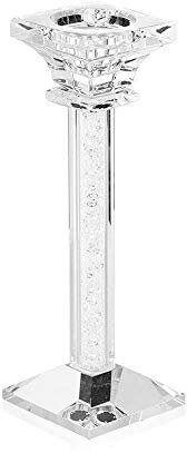 OTTAVIANI Kerzenleuchter aus Kristall mit Strasssteinen, einflammig, inkl. Kerze 800246