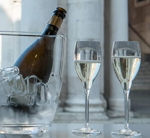 BARCRAFTERS Sektglas Champagnerglas 2er Set Kunststoff Premium Flute 0,1 L | GASTRO | 150 ml | Sektkelch |