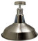 LEDSone Vintage Retro Industrial Semi Flush Mount Ceiling Light LED Lamp Fixture Kitchen Light Metal Rustic Light Shade Pendant Lampshade Fitting for Bedroom Farmhouse (Satin Nickel 2)