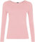 WearAll Ladies Long Sleeve T-Shirt Top Womens Baby Pink S-M