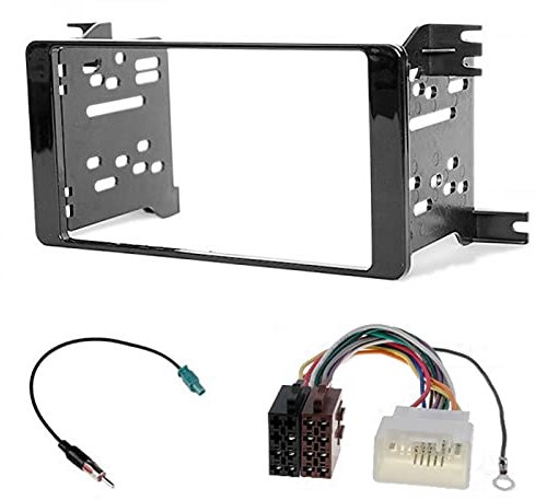 Sound-way - Kit Montage Cadre de Radio Adaptateur autoradio 2 DIN Compatible avec Citroen C-Crosser/Mitsubishi ASX/Peugeot 4007 4008