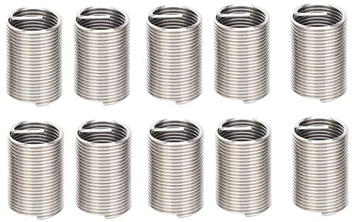 Fafeicy 10pcs Inserti Filettati M16x1,5 Mm, Inserti Filettati in Acciaio Inossidabile, Kit Manicotti Filettati Tipo (2.5D), Parti Di Fissaggio