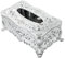 WINOMO Retro Tissue Box Kosmetiktücher Spender - Taschentuchbox für Feuchttücher - Für Büro, Küche, Wohnzimmer, Schlafzimmer, Schreibtisch - Silber