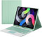 Custodia per tastiera per iPad 9/iPad 8/iPad7 (2021/2020/2019) Touchpad con tastiera rimovibile con portamatite sottile in pelle Folio Smart Cover (iPad 9/iPad 8/iPad 7 10.2, verde)