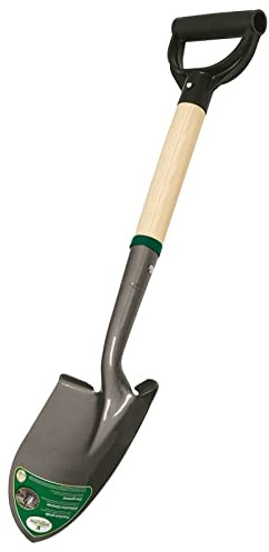 Edward Tools Kleine Schaufel – robuste Hartstahl-Grabschaufel für Gartenarbeit, Camping, Kinder, Offroad, Strand, Auto – Mini-Schaufel, mit D-Griff, tragbar, kompakt, 76,2 cm Schaufel