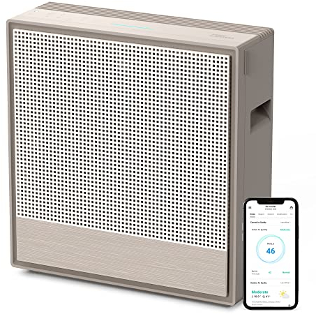 COWAY WLAN Luftreiniger Allergiker bis zu 131 m² - Green HEPA Air Purifier – Entfernt 99,999% aller Partikel, Bakterien, Aerosole bis zur Nano-Größe von 0,01 µm* - Timer Funktion, AIRMEGA 250S