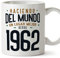 MUGFFINS Tazas 1962 Cumpleaños - En Español - Haciendo del Mundo un Lugar Mejor - 11 oz / 330 ml - Regalo original y divertido
