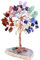 GEFIRE Baum des Lebens Kristall, 9-10 cm Heilende Kristalle Geldbaum, Naturkristall-Steine Für Chakra Reiki Geschenk Home Office Tischdekoration Geschenk Ornament Skulptur (Sieben Farben)