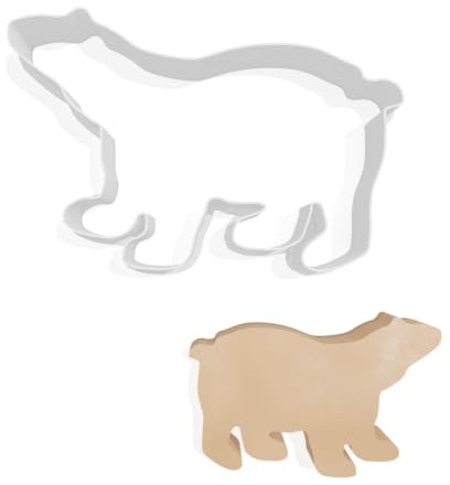 Cortador de galletas de oso polar - 3 tamaños