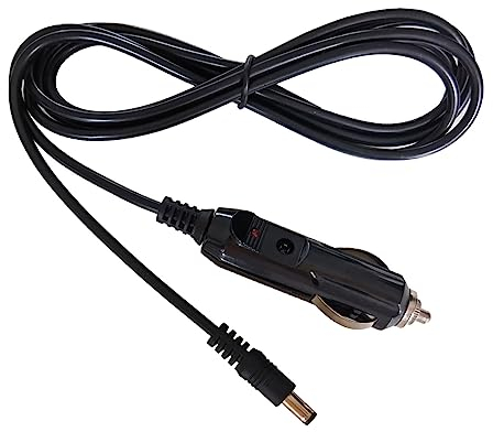 Liwinting allume-cigare Câble d'alimentation universel 5,5 x 2,1mm vers l'allume-cigare du véhicule DC, câble d'alimentation de voiture pour les voitures, lecteurs DVD, routeurs et autres appareils 2m