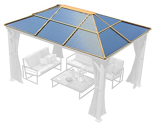 TOOLPORT Ersatz-Dachplatten 3x4 m Hardtop ca. 8 mm Polycarbonatplatten für Forest Deluxe 3x4m