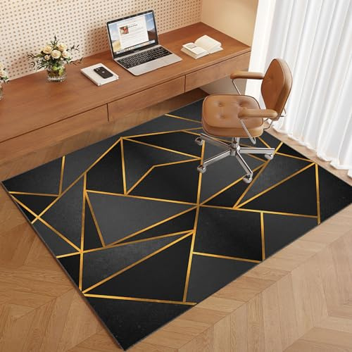 VETCS Bodenschutzmatte für Teppich, Bürostuhl Unterlage, Unterlage Schreibtischstuhl, Bodenschutzmatte Bürostuhl, Stuhlmatte für Home Office, schützt Hartholzbö, Computer Gamer Teppiche 100 x 140 cm