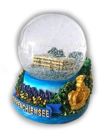 Schloss Herrenchiemsee Schneekugel Bayern Snowglobe Germany Souvenir