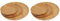Platos de bambú de madera de bambú ecológicos, 6 piezas