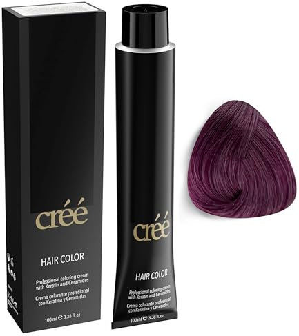 Cree Professional Metallic Series - Colorazione permanente per capelli, lunga durata, ricca e vibrante – Copertina grigia 100 ml (7 - pastello viola, 3.4 Fl Oz (Pack of 1))