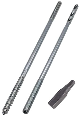 SKIR'CO (20 pezzi) Bulloni M8 x 240 mm, viti con tassello filettato a doppia estremità, bulloni a doppia testa