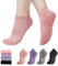 Utensilsto 4 Paar Yoga Socken Damen Anti-Rutsch, Pilates Stoppersocken für Barre, Fitness - Rutschfeste Antirutschsocken