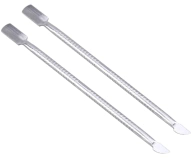minkissy 2pcs Gentle Nail Cuticle Remover Tool Nail Cuticle Pusher Cleaner Manicure Care Kit