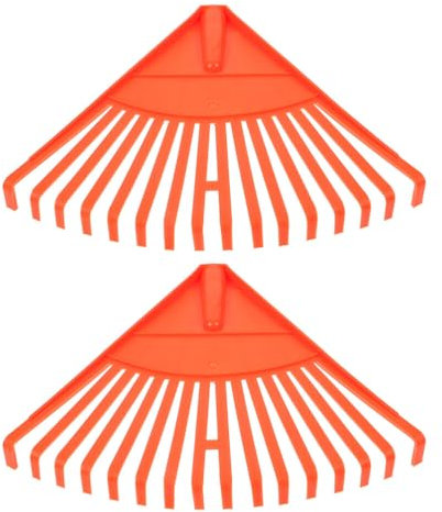 SUPVOX 2piezas Rastrillo De Jardín De Plástico Rastrillo para Limpieza De Césped Herramienta De Jardinería para Plantas Y Flores Resistente Y Fácil De Usar para Jardines Y Céspedes