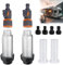 Peiyee 2 StüCk Wasserfilter Wohnmobil,Wasserfilter Gartenschlauch,Wasserfilter Camping Inkl Ersatzsieb Mit 3/4 Zoll Schnelladapter Und Regulierventil FüR Wohnmobil,Wohnwagen,Caravan Und Boot ZubehöR
