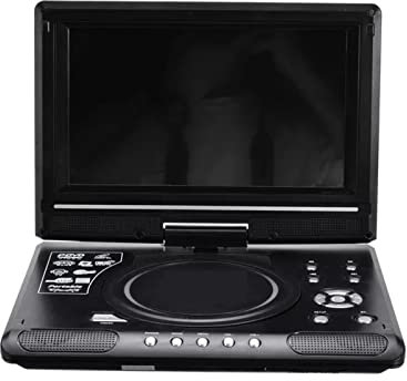 XINHAN 9.8 Pouces Portable Maison Voiture Lecteur DVD VCD CD Jeu TV Lecteur USB Radio Adaptateur Prise en Charge FM Radio réception-Prise UE - DVD Portable